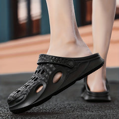 Men's Lightweight Hollow-Out Sandals for Garden and Outdoor Comfort