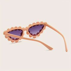 Y2K Flower Frame Sunglasses UV Protection for Girls