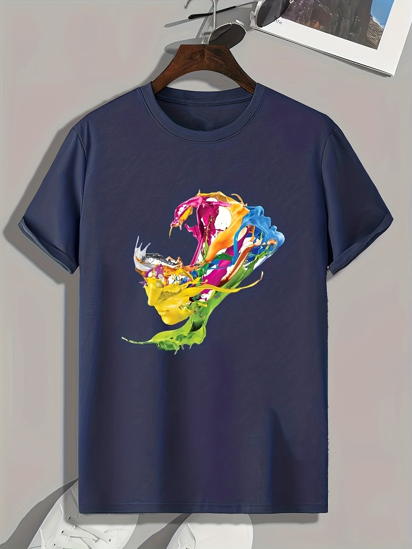 Artistic Painting Pattern Men's Graphic T-shirt for Summer