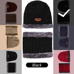 Knitted Beanie With Scarf Warm Neck & Head Cover
