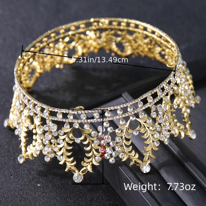 Vintage Crystal Rhinestone Bridal Wedding Crown Bling Tiara
