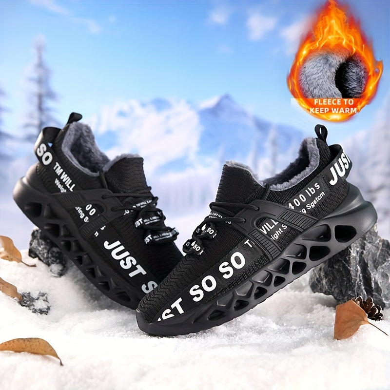 Men's Plus Size Knit Running Shoes Breathable Soft Sole Sneakers