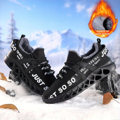 Men's Plus Size Knit Running Shoes Breathable Soft Sole Sneakers