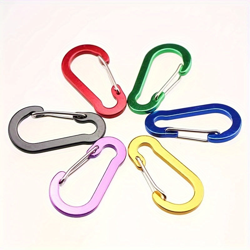 6pcs Aluminum Alloy S-shaped Quick Hanging Key Chain Backpack Buckle