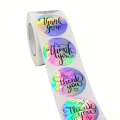500 Thank You Stickers Sealing Labels Laser Scrapbooking Sticker