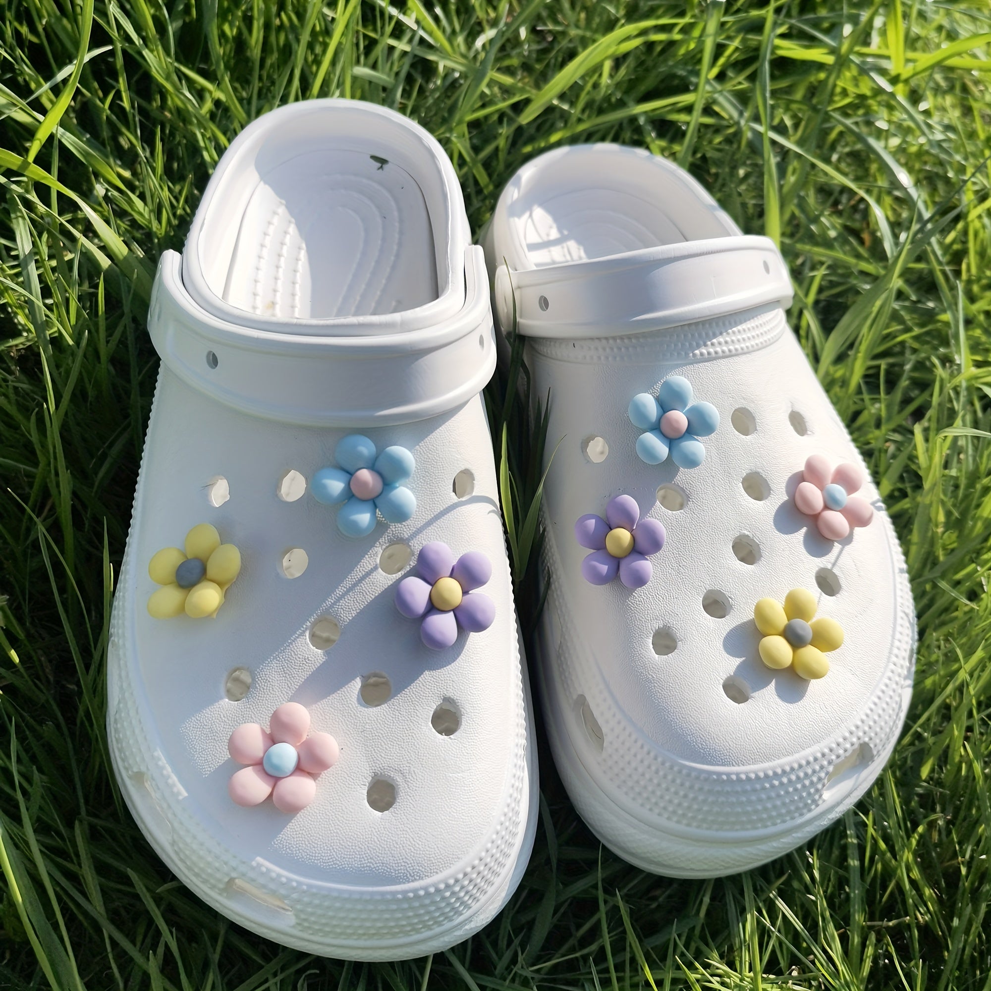 8pcs Flower Shoes Charms Women Girls Party Decoration Shoe Accessories