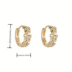 Sunflower Zircon Earrings for Girls - Party Jewelry Accessory