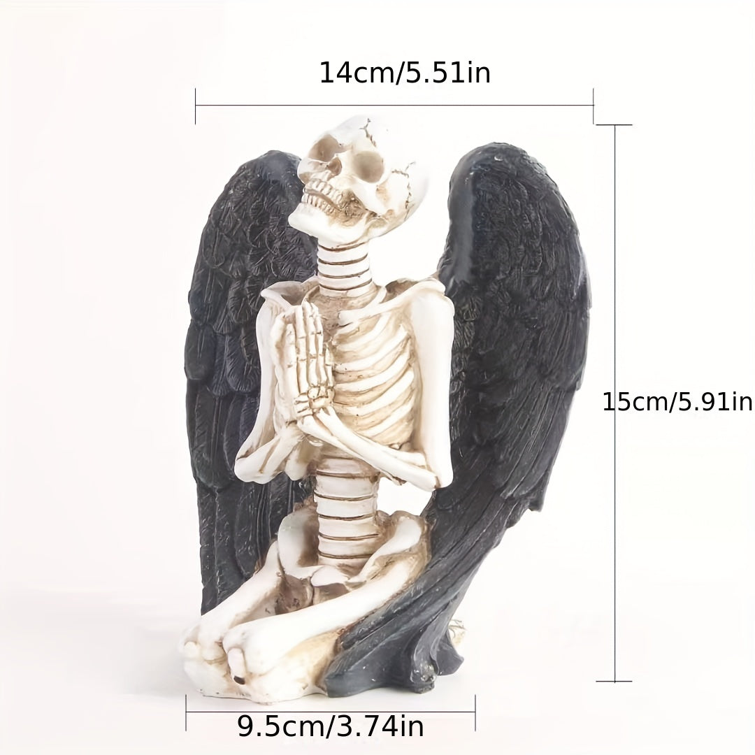 Resin Skeleton Angel Halloween Decor