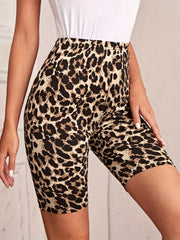 Leopard Print High Waist Leggings for Women