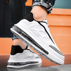 Men's Lace up Sneakers Air Cushion Comfort Walking Shoes