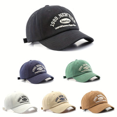 Vintage Letter Embroidery Baseball Cap 1989 York American Sun Hats
