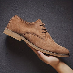 Men's Lace Up Derby Shoes Retro Style for Wedding Party Business
