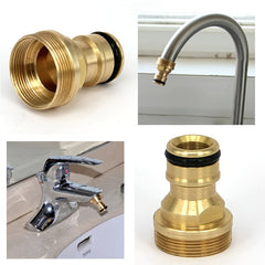 Aluminum Plated Copper Nipple Basin Faucet Connector Garden Water Gun