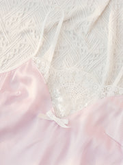 Lace Pajama Set V Neck Cami & Shorts Women's Sleepwear