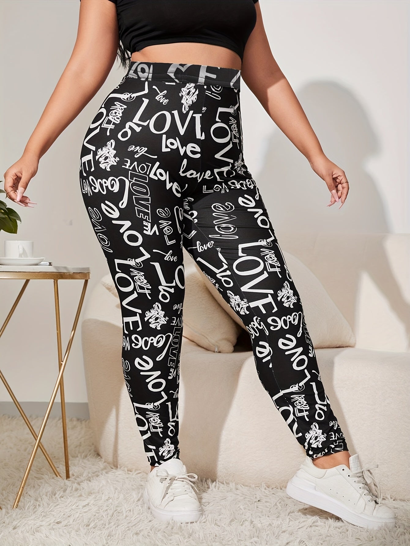 Giraffe Print High Rise Leggings