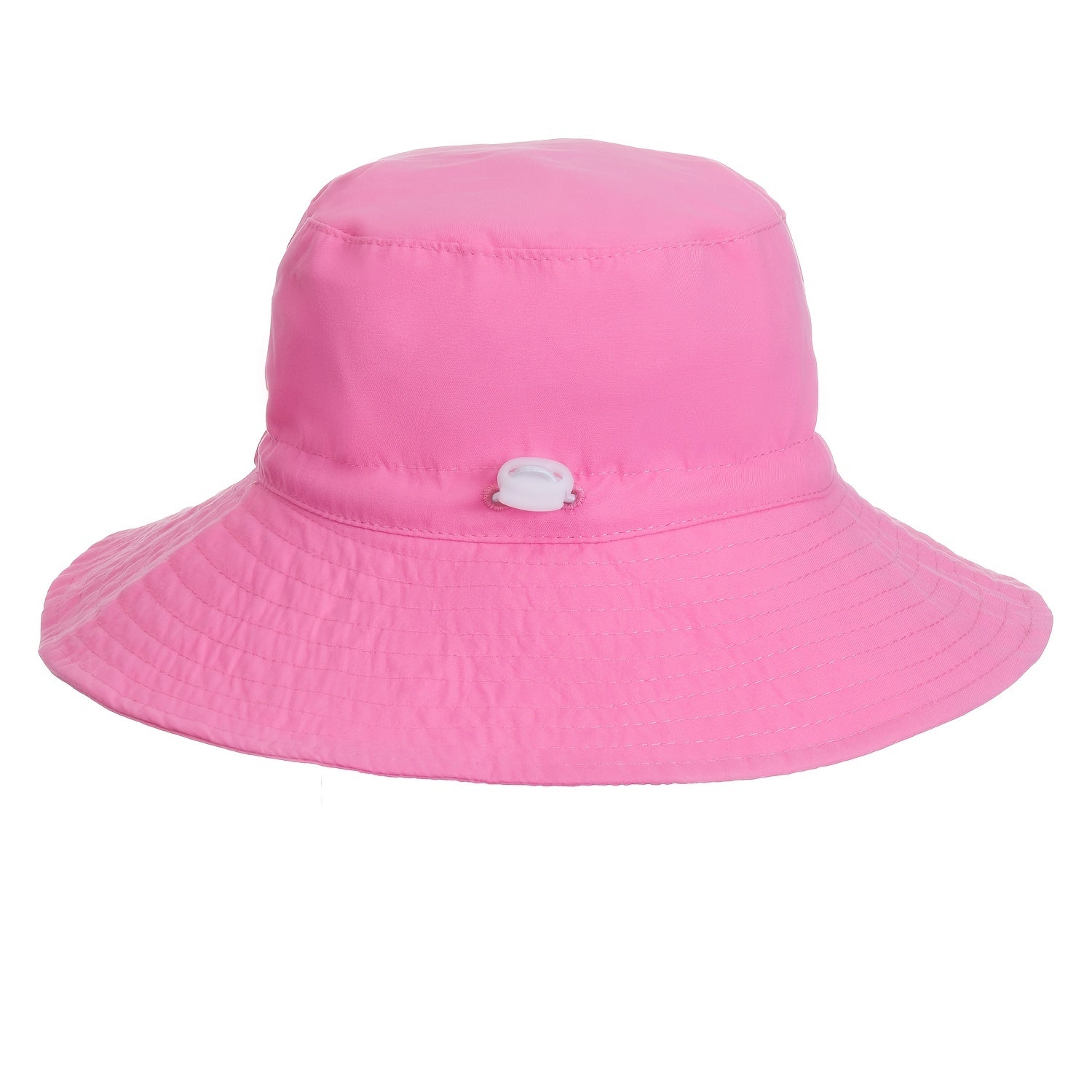Baby Solid Bucket Hat Sunscreen Adjustable Wide Brim Beach Basin Hat