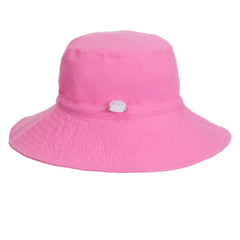 Baby Solid Bucket Hat Sunscreen Adjustable Wide Brim Beach Basin Hat