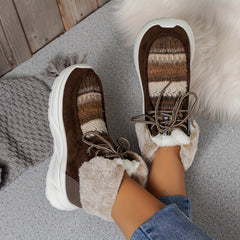 Non Slip Medium Tube Snow Boots Coldproof Warm Shoes