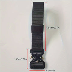 Men's Combat Survival Metal Belt with Quick Release Buckle