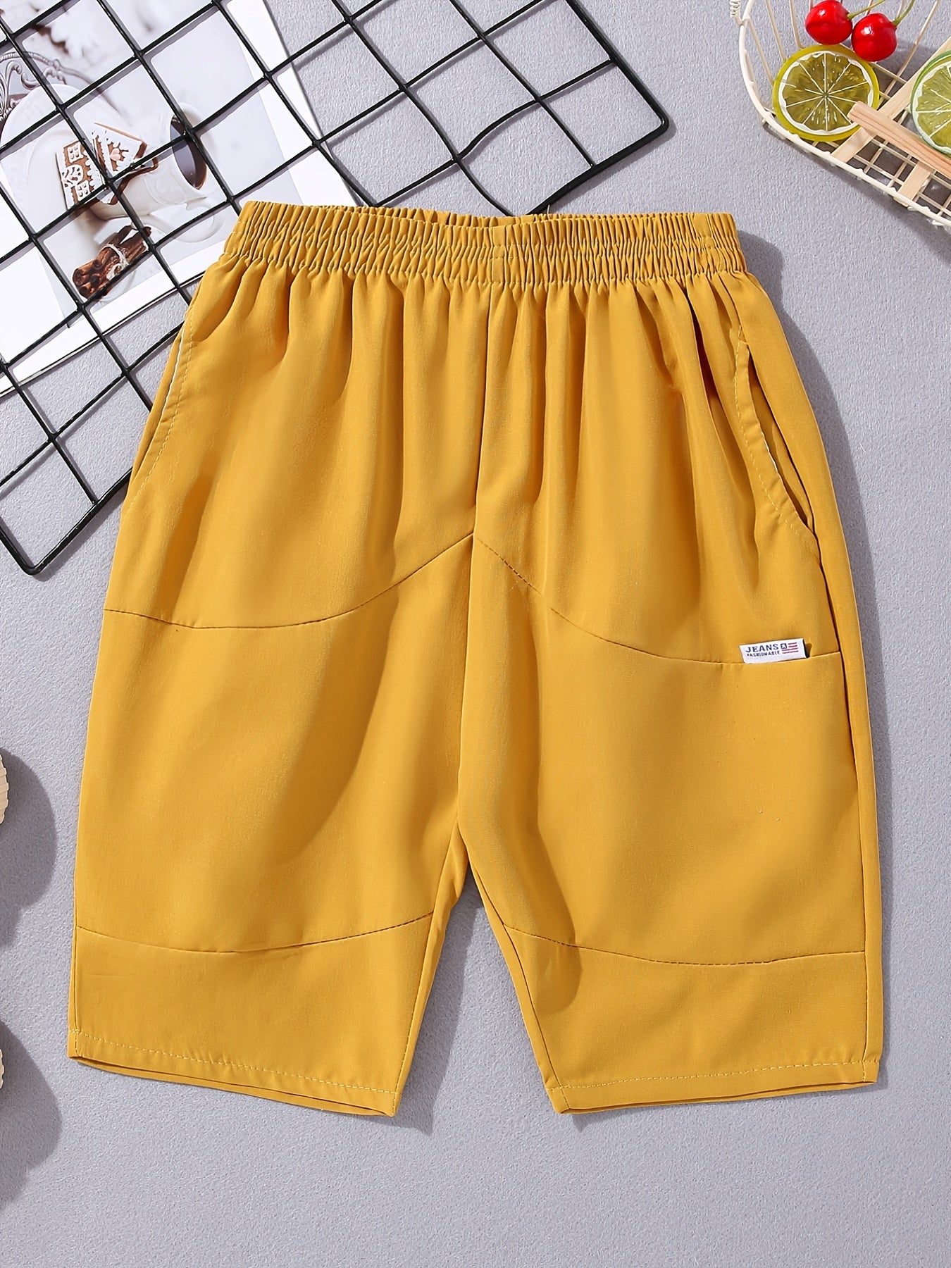 Boys Summer Shorts Loose Elastic Waist with Pockets