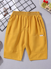 Boys Summer Shorts Loose Elastic Waist with Pockets