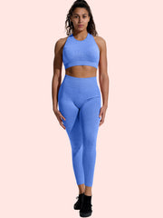 Women's Seamless Yoga Padded Sports Bra & Leggings Set