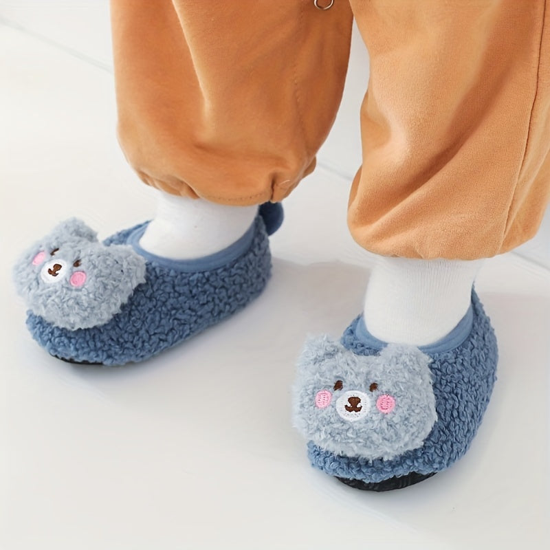 Christmas Animal Slippers 1pair Non slip Baby Toddler Shoes Socks