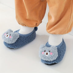 Christmas Animal Slippers 1pair Non slip Baby Toddler Shoes Socks