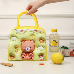3D Cartoon Pattern Lunch Box Bag Insulated Portable Bag