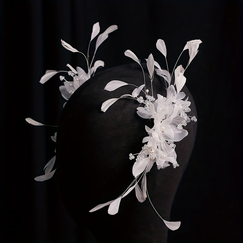 Rhinestone Fascinator Wedding Party Bridal Headpiece