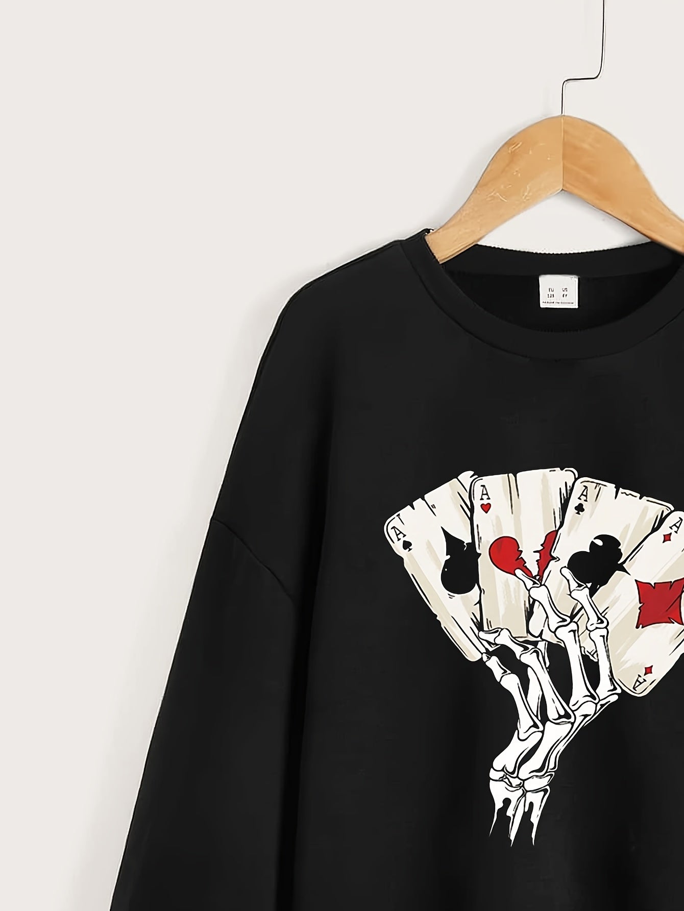 Dancing Skeleton Graphics Pullover for Girls