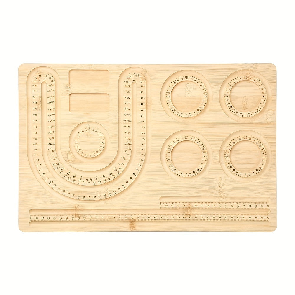 Wooden Hand String Plate DIY Beading Aids for Jewelry Making