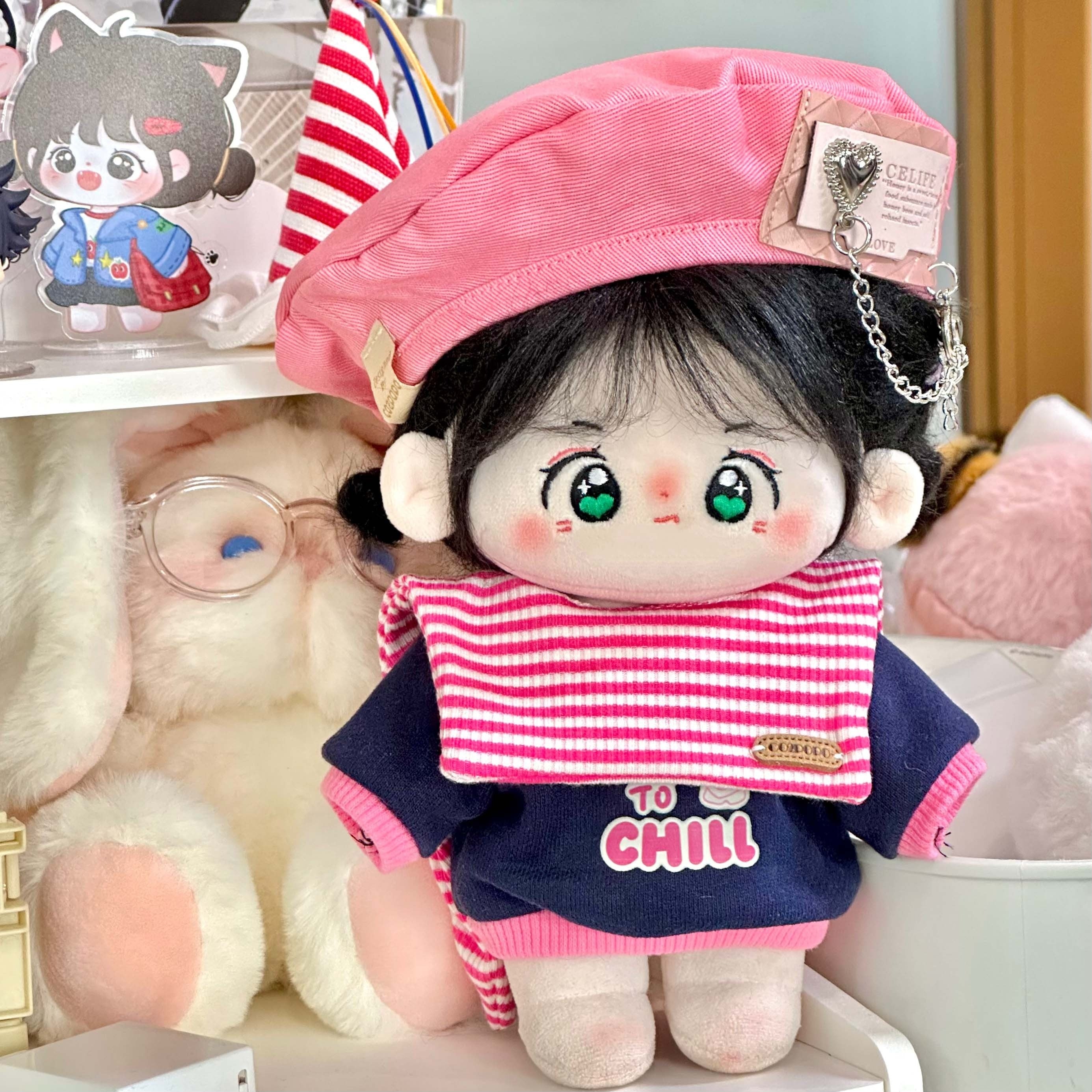 Cotton Doll Clothes Doll Suit Doll Scarf Sweater Beret Gift