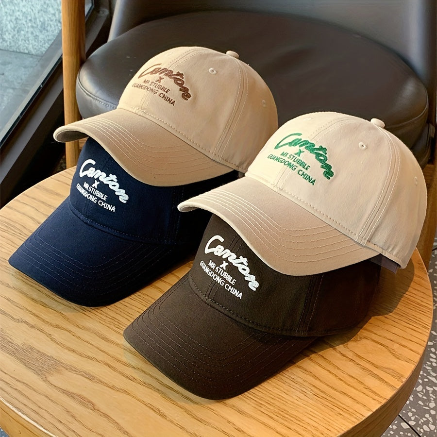Woven Duck Tongue Cap with Big Brim Baseball Cap for Running