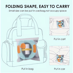 Portable Potty Training Seat For Toddlers Foldable Baby Travel Potty