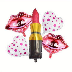 Lipstick Balloon Set for Women's Birthdays and Weddings