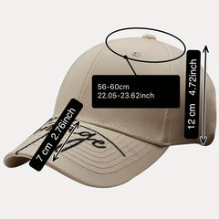 Men's Letter Sun Hat Outdoor Casual Baseball Cap