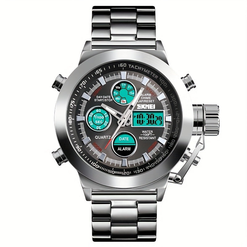 Waterproof Military Sports Watch Stainless Steel