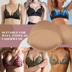Women's Nude Bra Insert Pads Chest Enhancer Removable Lingerie Accessory