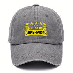 Washed Cotton Retro Letter Baseball Cap Outdoor Sports Adjustable Sunshade Hat