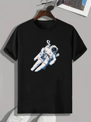 Astronaut Print Men's Graphic T Shirt for Summer