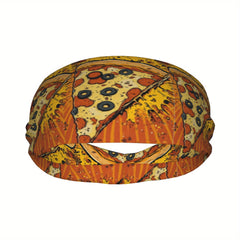 Pizza Slice Sports Headband Sweat Wicking Stretchy Polyester