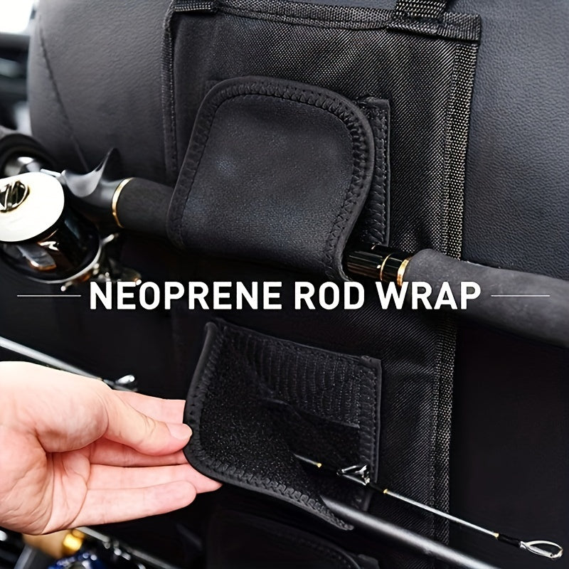 1pc Portable Fishing Rod Storage Bags with Fixing Straps