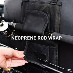 1pc Portable Fishing Rod Storage Bags with Fixing Straps