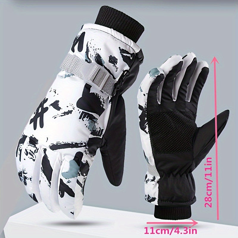 Waterproof Winter Cycling Gloves Warm Snow Sports Gloves