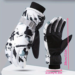 Waterproof Winter Cycling Gloves Warm Snow Sports Gloves