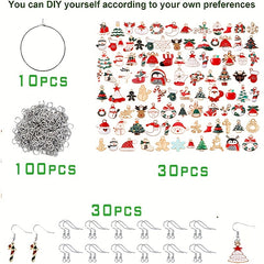 170 Christmas Wine Glass Charms for Xmas DIY Making Jewelry Earring