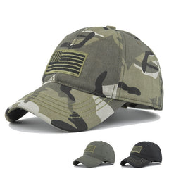 Camouflage Wash Mountaineering Cap for Kids Women Men