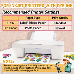 Koala Glossy Sticker Paper 8.5x11 Inch 50 Sheets