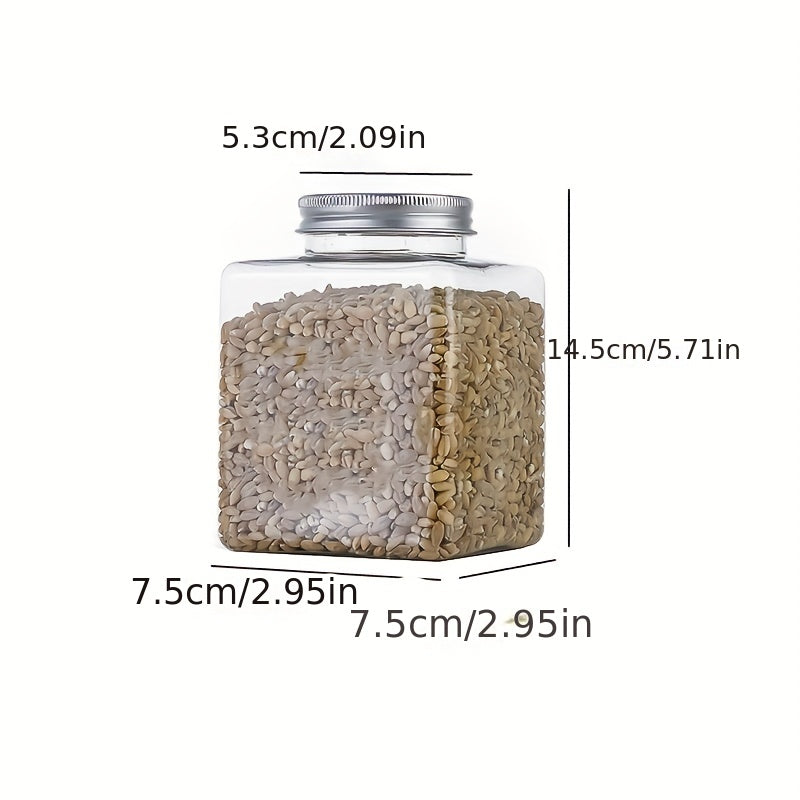 Airtight Food Jars with Lids - Fresh Keeping Box for Cereal, Pasta, Tea